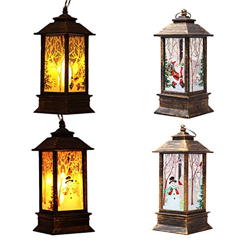 2PCS Santa Claus Snowman LED Tea Light Christmas Decor