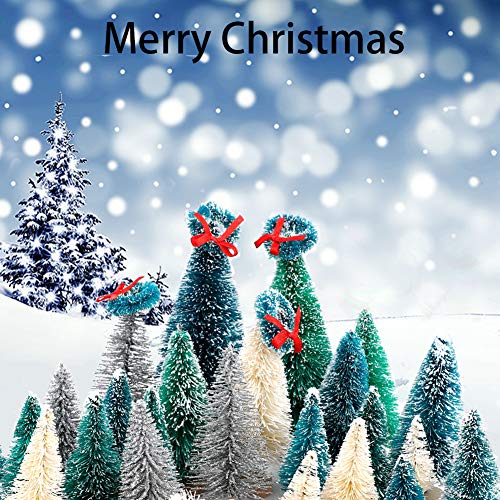 Mini Cedar Trees Set for Xmas Desktop Ornaments