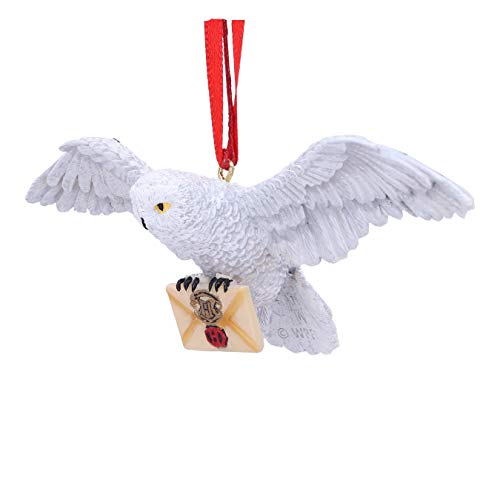 Nemesis Now Harry Potter Hedwig Hanging Ornament, Polyethylene Terephthalate, White, 13cm, for Birthday