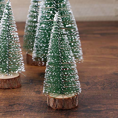 6pcs Small White Cedar Christmas Tree with Sticks