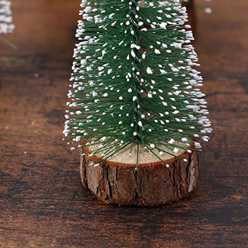 6pcs Small White Cedar Christmas Tree with Sticks