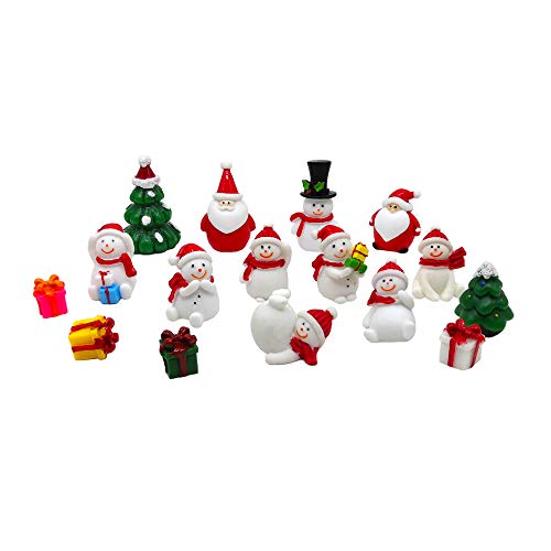 16PCS Snowman Miniature Christmas Ornament Kit