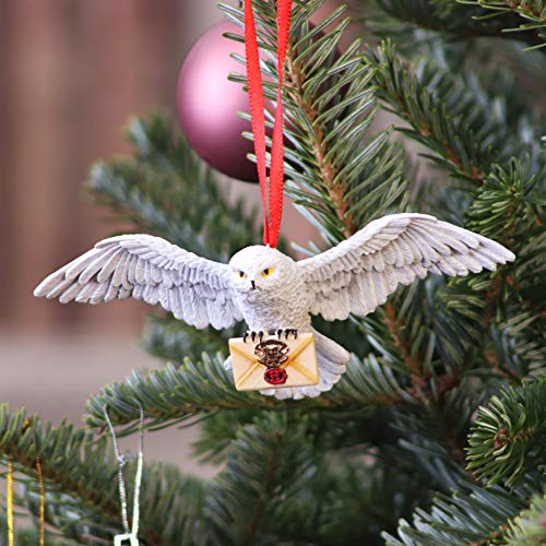 Nemesis Now Harry Potter Hedwig Hanging Ornament, Polyethylene Terephthalate, White, 13cm, for Birthday