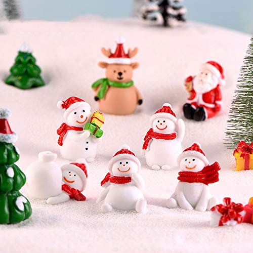 16PCS Snowman Miniature Christmas Ornament Kit