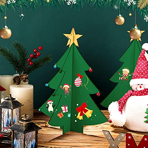 Wooden DIY Miniature Tabletop Christmas Tree Decorations