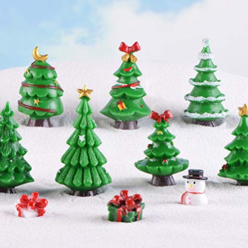 Miniature Christmas Trees for Dollhouse Fairy Garden Decorations