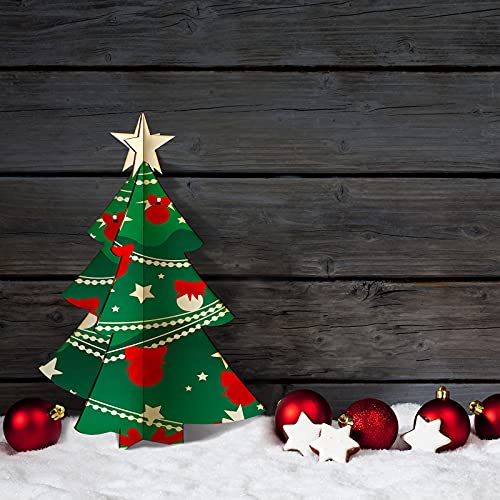Wooden DIY Miniature Tabletop Christmas Tree Decorations