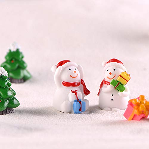 16PCS Snowman Miniature Christmas Ornament Kit