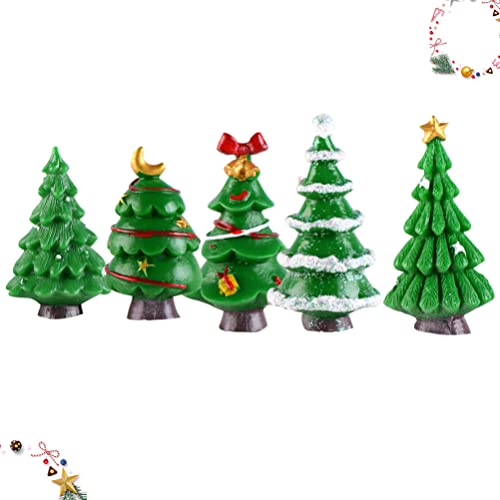 Miniature Christmas Trees for Dollhouse Fairy Garden Decorations