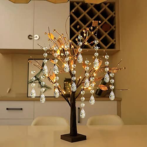 15PCS Christmas Tree Hanging Ornaments, Glass Crystal Prism Parts Chandelier Lamp Teardrop Hanging Decorations Perfect for Christmas Tree Decorations (Drop shape-15pcs)