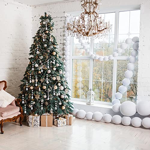 15PCS Christmas Tree Hanging Ornaments, Glass Crystal Prism Parts Chandelier Lamp Teardrop Hanging Decorations Perfect for Christmas Tree Decorations (Drop shape-15pcs)