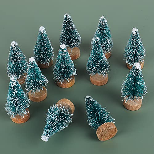 Pack of 12 Coopay Bottle Brush Christmas Trees