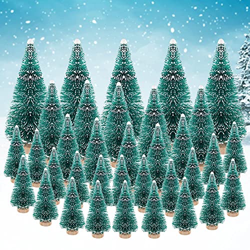 35-Piece Miniature Christmas Tree Set for Xmas Dioramas