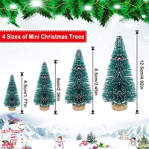 35-Piece Mini Christmas Tree Set: DIY Xmas Party Decor