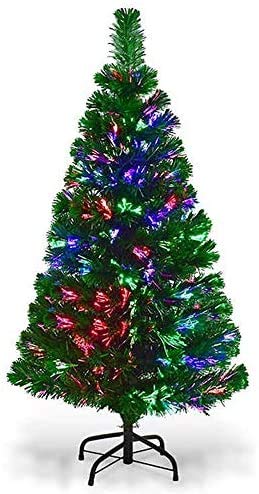 4ft Green Fiber Optic Christmas Tree - Festive Decor