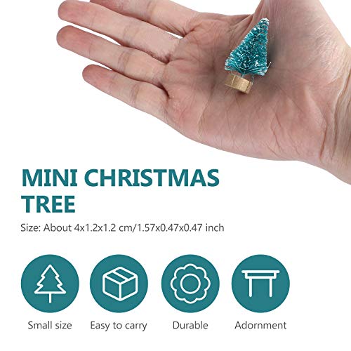 24pcs Tiny Christmas Tree for DIY Craft Decoration