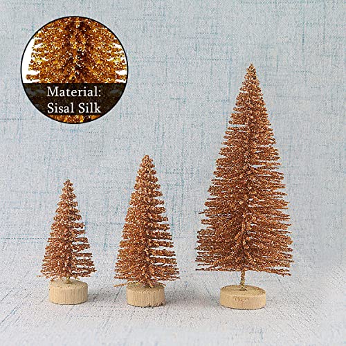 Christmas Mini Trees: 18 Gold & Silver Pieces
