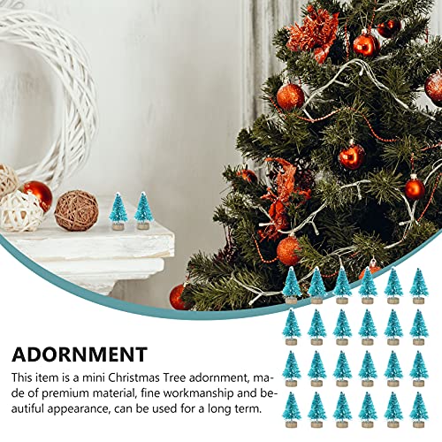 24pcs Tiny Christmas Tree for DIY Craft Decoration
