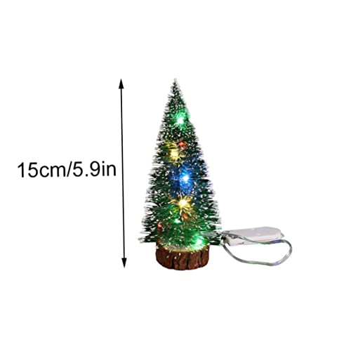 Festive 15cm Lighted Mini Christmas Tree