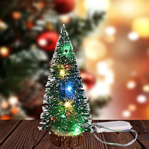 Festive 15cm Lighted Mini Christmas Tree