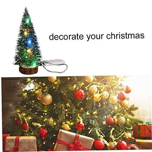 Festive 15cm Lighted Mini Christmas Tree