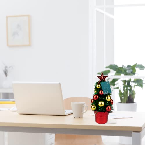 Silver Mini Tinsel Christmas Tree - Tabletop Decor