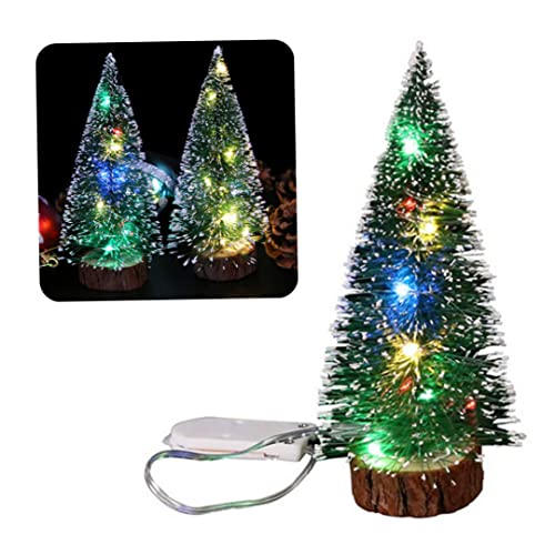 Festive 15cm Lighted Mini Christmas Tree