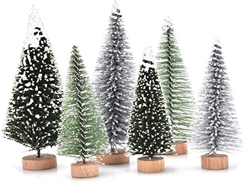 30 Pcs DIY Xmas Bottle Brush Trees for Christmas Decor