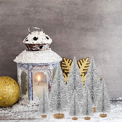 48Pcs Mini Christmas Trees for DIY Christmas Decor