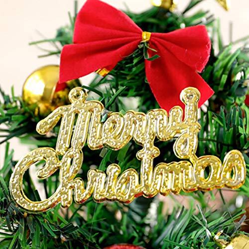 Tabletop Christmas Tree Artificial Xmas Trees and 2M/2.18 Yard Wire String Lights Mini Ornaments Miniature Desk Trees Plastic Winter DIY Crafts Mini Pine Tree for Christmas Holiday Party Home Decor