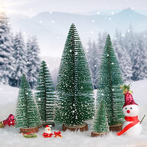 VEYLIN Mini Christmas Tree Set with Lights