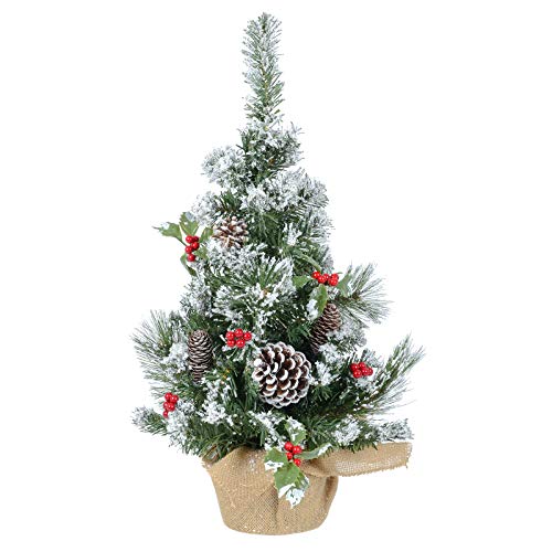 Festive 60cm Decorated Mini Christmas Tree