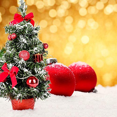 Mini Red Christmas Tree with Lights for Home or Office