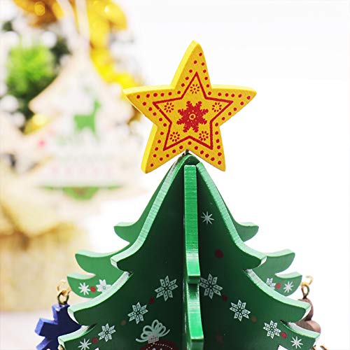 3D DIY Tabletop Christmas Tree with Ornaments