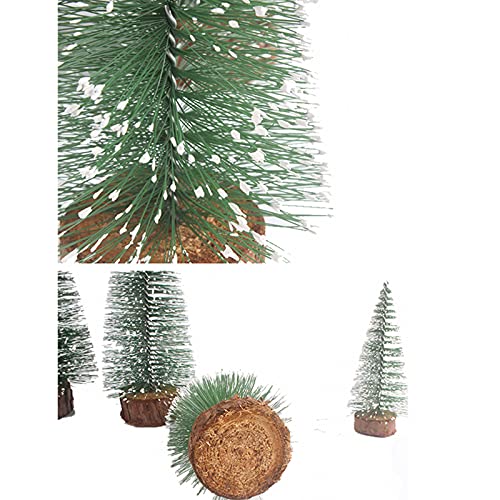 6 PCS Mini Christmas Sisal Snow Frost Trees