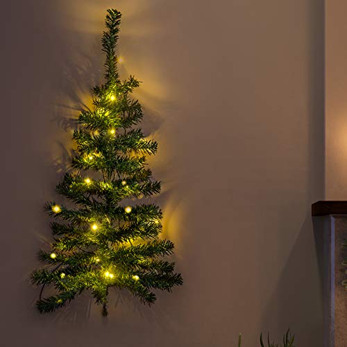 GloBrite 90cm LED Lit Wall Christmas Tree
