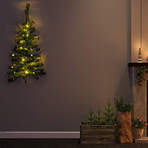 GloBrite 90cm LED Lit Wall Christmas Tree