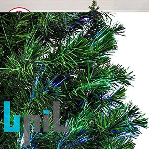 6ft Green Christmas Xmas Tree with Colorful Fiber Optics