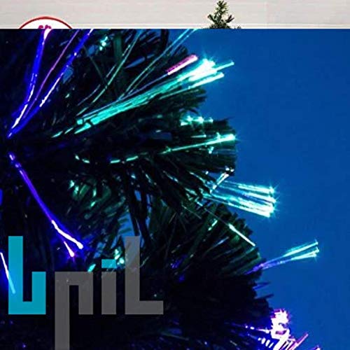 6ft Green Christmas Xmas Tree with Colorful Fiber Optics