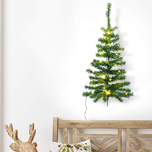 GloBrite 90cm LED Lit Wall Christmas Tree