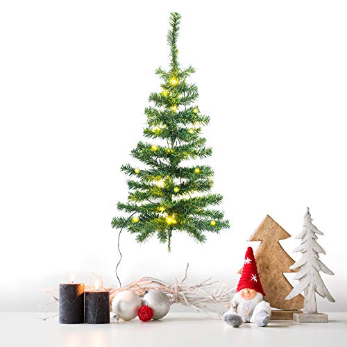 GloBrite 90cm LED Lit Wall Christmas Tree