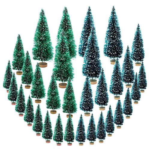 32 Pcs Miniature Christmas Tree Winter Ornaments