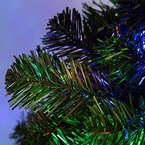 7ft Pre-Lit Spruce Christmas Tree with 300 LED Lights