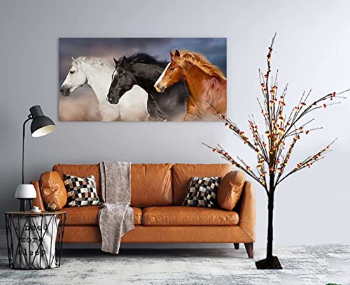 Abaseen Pre-Lit Brown 6FT Twig Tree, Artificial Christmas Tree with 96 Warm White LEDs, Decoration for Wedding, Holiday, Halloween (Pre-Lit Brown Twig Tree, 6 FT)