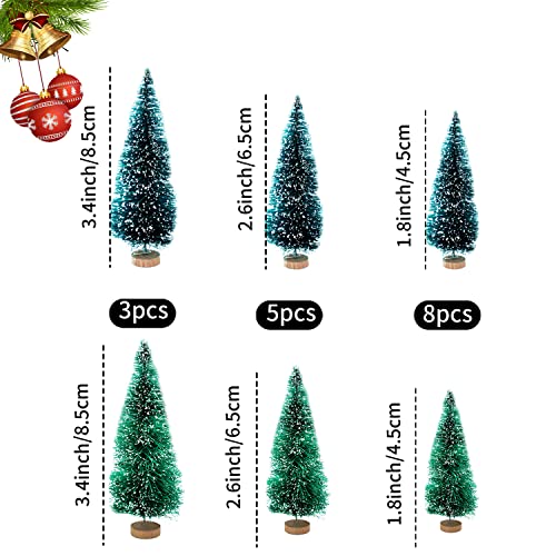 32 Pcs Miniature Christmas Tree Winter Ornaments