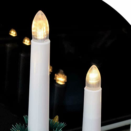 Pre-Lit Wooden Candle Bridge Christmas Tree Decoration