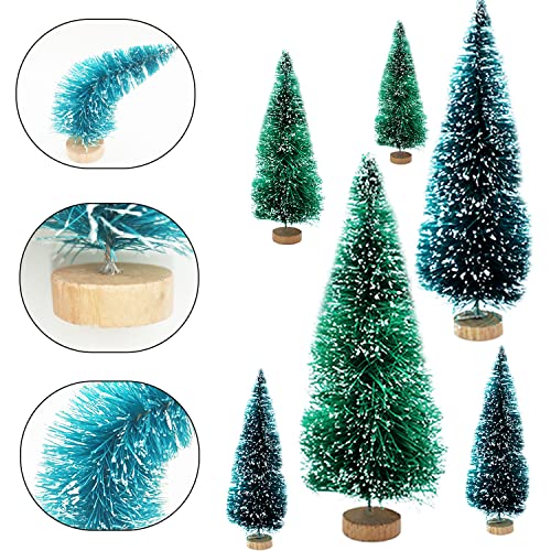 32 Pcs Miniature Christmas Tree Winter Ornaments