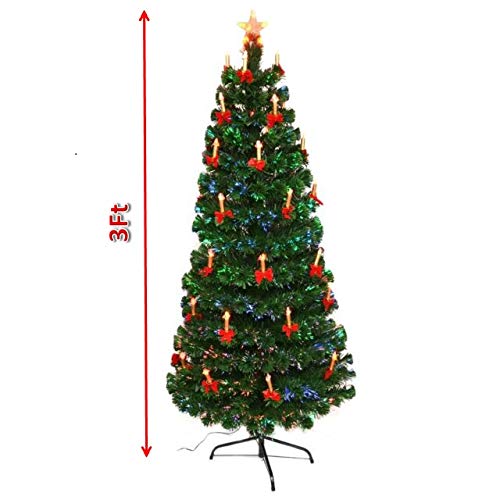 2ft-7ft Multicolor LED Fibre Optic Christmas Tree