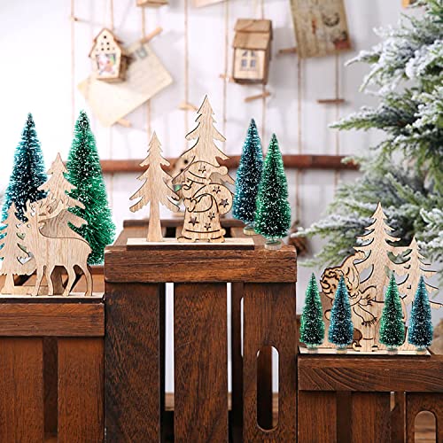 32 Pcs Miniature Christmas Tree Winter Ornaments