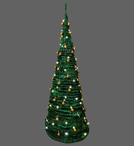 Pre-Lit Pop-Up Christmas Tree with Warm White Lights